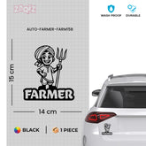 Durable Farmer Symbol for Vehicles